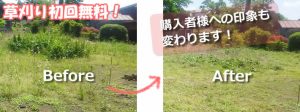 草刈り無料！